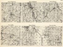 Dodge County - Oak Grove, Hustisford, Theresa, Elba, Chester, Le Roy, Wisconsin State Atlas 1930c